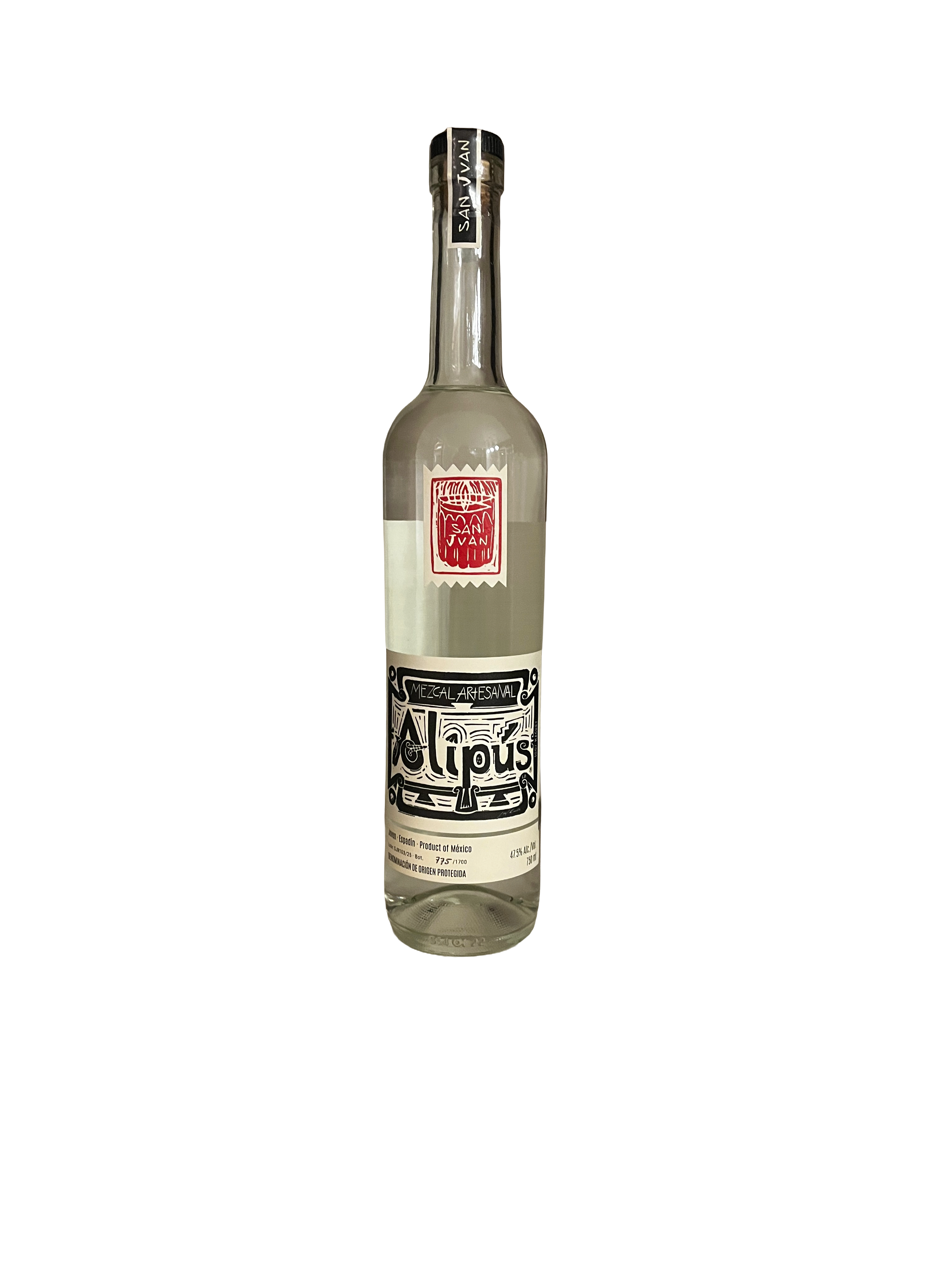 Alipus Espadin San Juan Del Rio Joven 100% Maguey Mezcal Artesanal 750mL