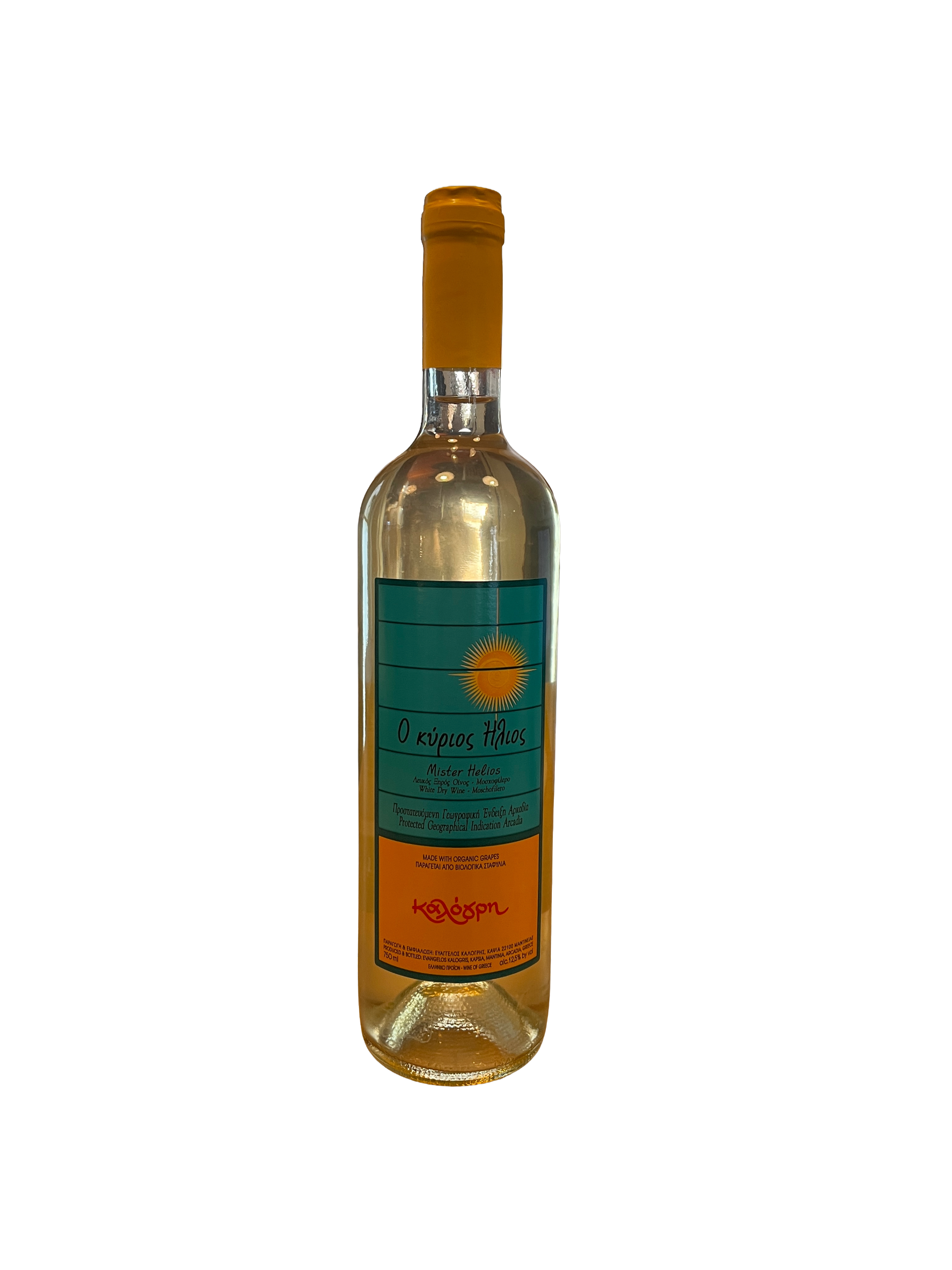 Kalogris Organic Winery Arcadia Moschofilero Mister Helios Dry Wine