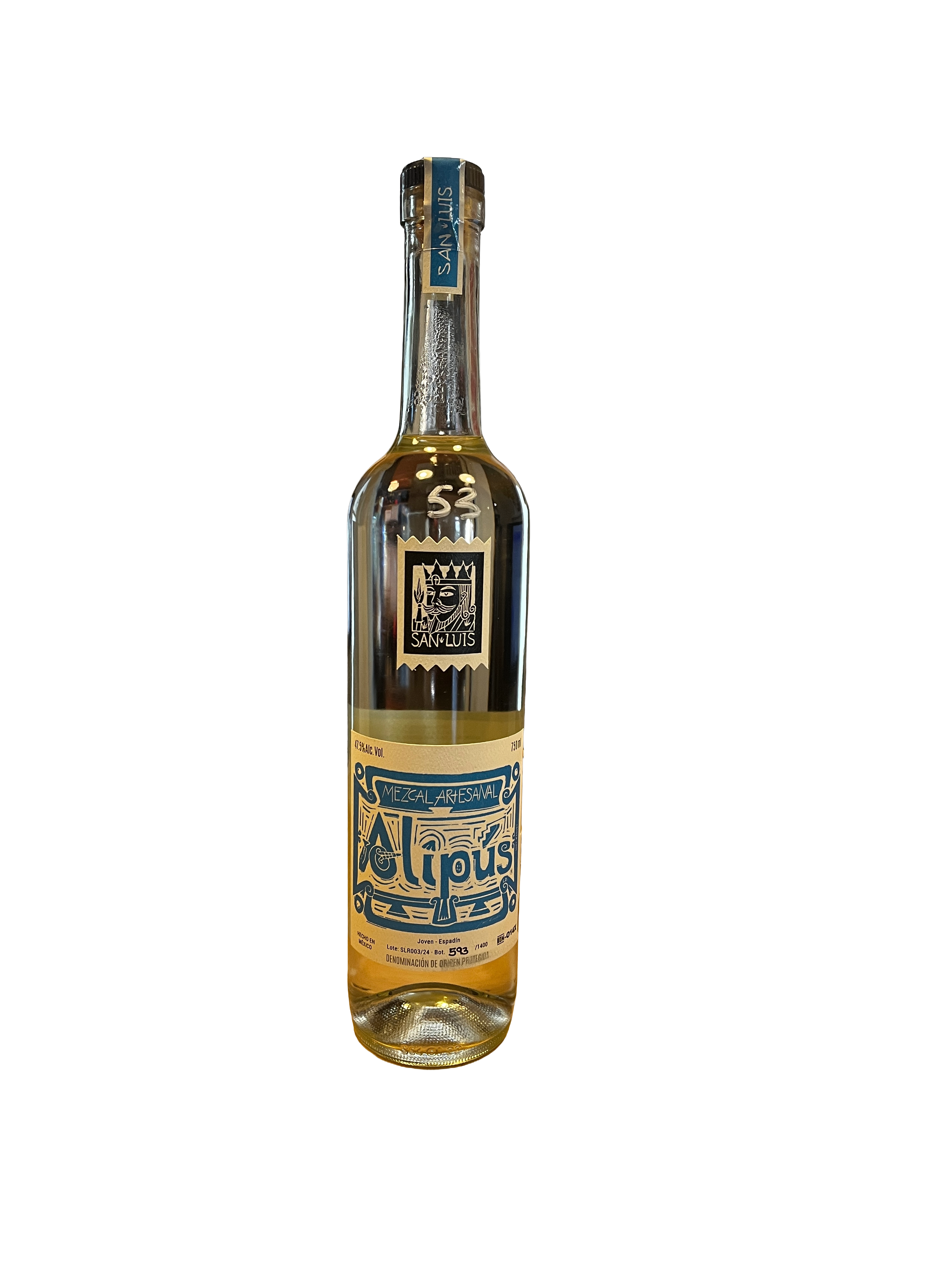Mezcal Alipus Espadin San Juan Del Rio Joven 100% Maguey Mezcal Artesanal