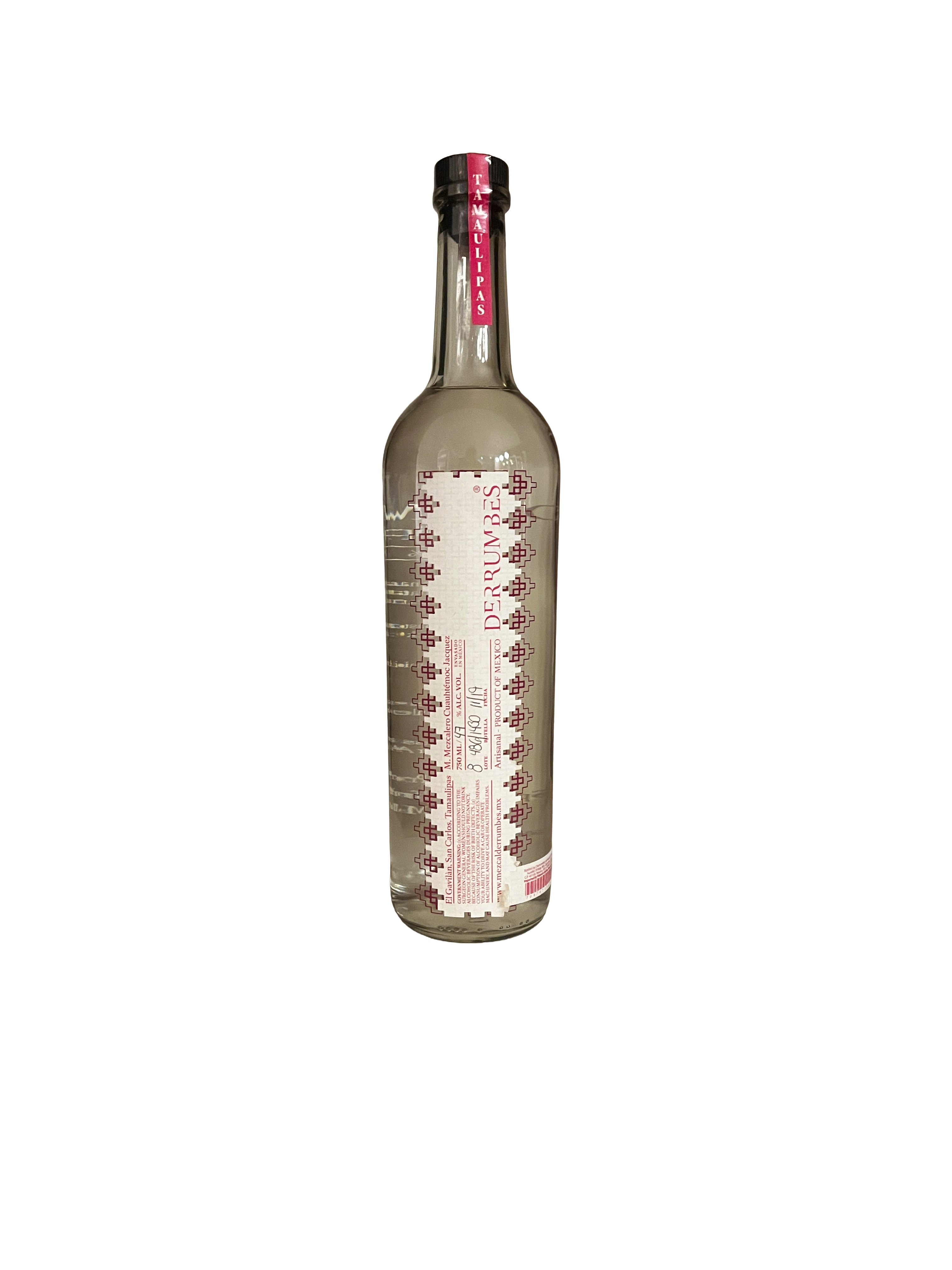 Derrumbes Mezcal Tamaulipas 750mL